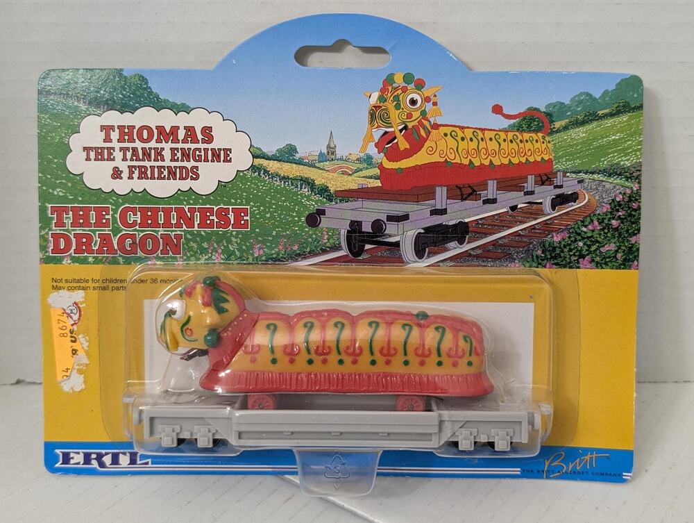 1998 Vintage ERTL Thomas The Tank Engine The Chinese Dragon on Flatbed Diecast